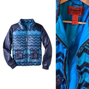 Missoni for Target blue puffer, S